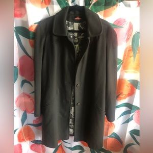Vintage Alorna Coat - graphic print interior - made in USA